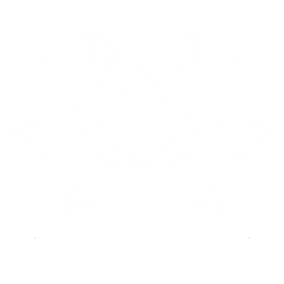 Logo von Lotos Yoga Potsdam, Lotosblüte mit Aufschrift Lotos Yoga @Lotos Yoga